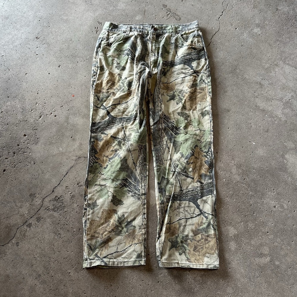 Vintage Duxbak Realtree Camo Jeans Men's 38x32 (fits 35x32)‎ Hunting Pants USA